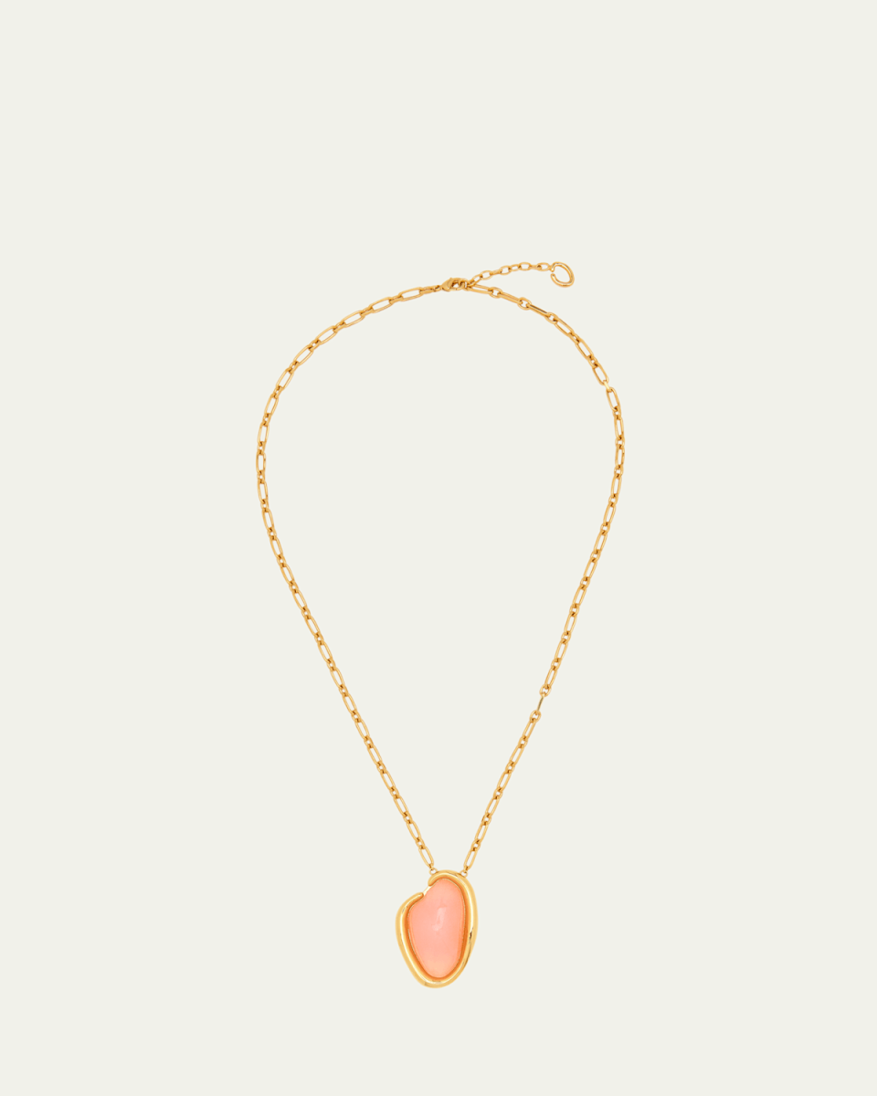 Resin O Pendant Necklace